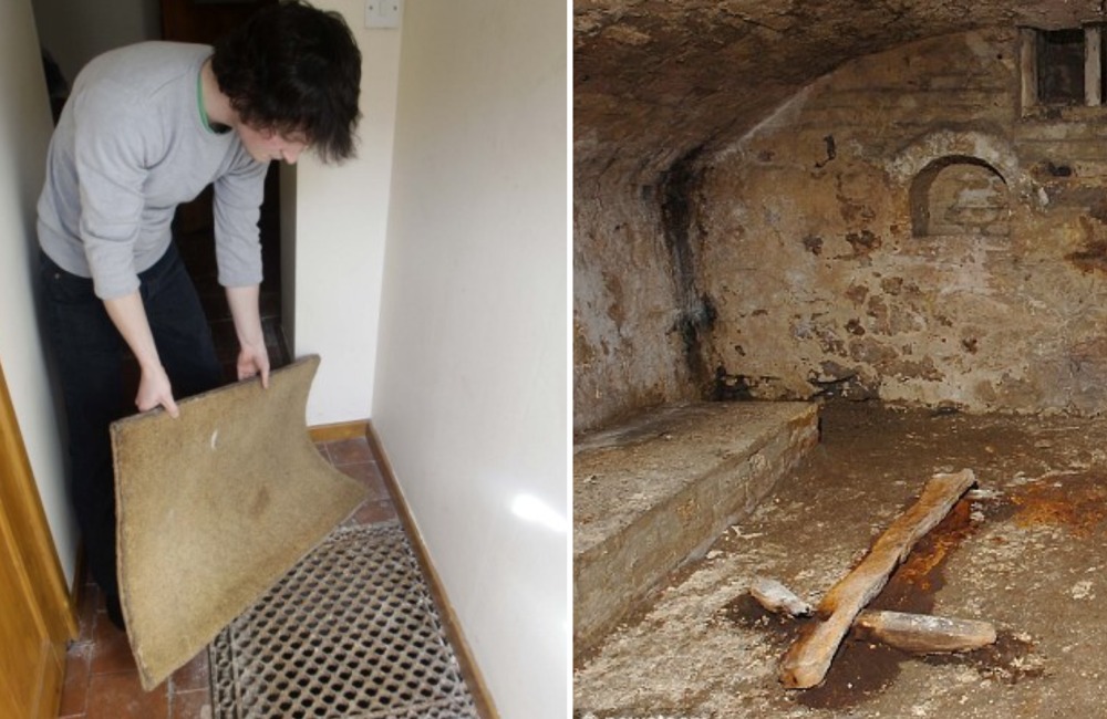 Family Discover Ancient Chapel Hidden Under Their House @dailymail/Pinterest